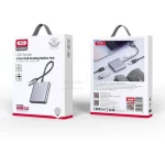 هاب 4 پورت XO USB3.0 مدل XO-HUB012A - نقره ای - تصویر 7