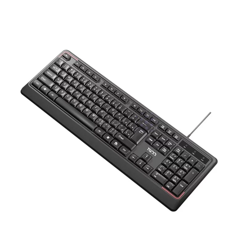 کیبورد باسیم TSCO مدل TK 8082 - مشکی - تصویر 5