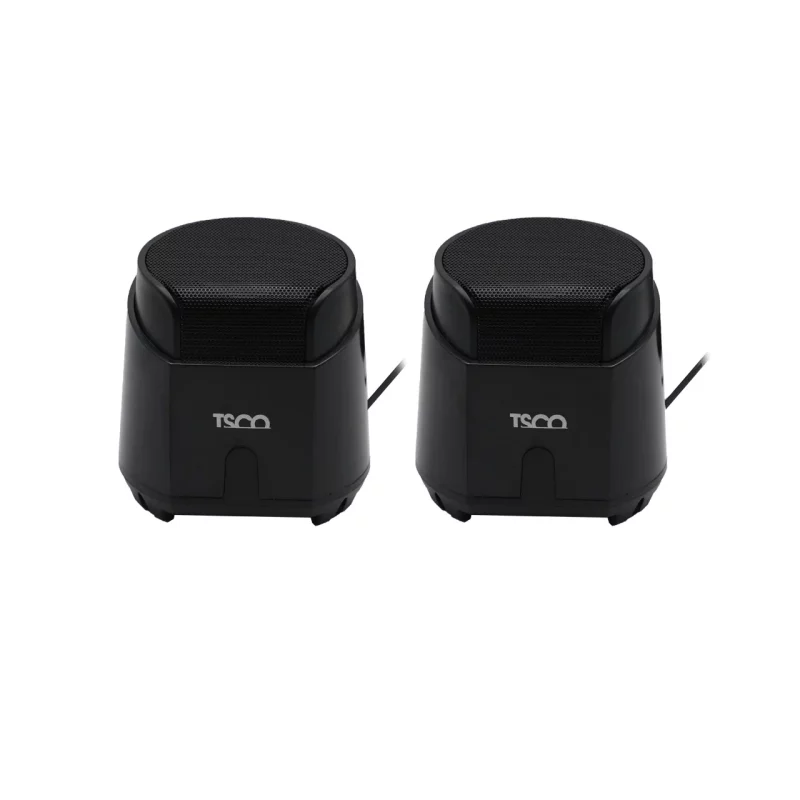 اسپیکر رومیزی (دسکتاپ) دو تکه TSCO مدل TS 2061 - مشکی USB با توان خروجی 6W - تصویر 2