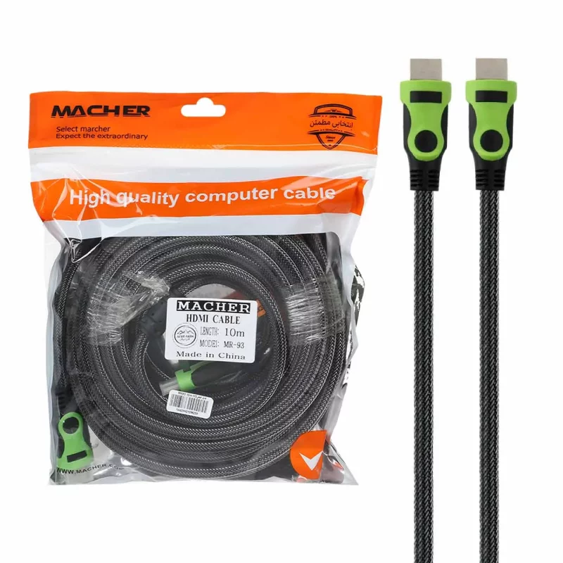 کابل MACHER HDMI طول 10 متر مدل RYL - MR-93 - تصویر 2