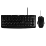 کیبورد و ماوس باسیم TSCO مدل TKM 8052 - مشکی (به همراه 14 کلید مولتی مدیا )
