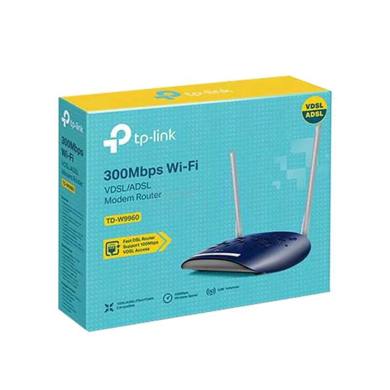 سرمه ای (گارانتی پارس ارتباط) - TP-LINK TD-W9960 -Ver 1.20 300Mbps Wireless VDSL/ADSL+ Modem Router مودم - تصویر 5