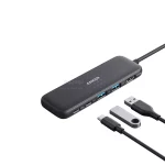 هاب 5 پورت ANKER USB-C مدل A8355 - مشکی (گارانتی 18ماهه حافظه طلایی ایستا) - تصویر 3