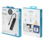 هاب 5 پورت ANKER USB-C مدل A8355 - مشکی (گارانتی 18ماهه حافظه طلایی ایستا) - تصویر 5