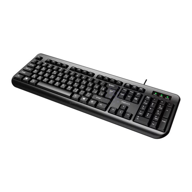 کیبورد باسیم Hatron مدل HK255 - مشکی - تصویر 3