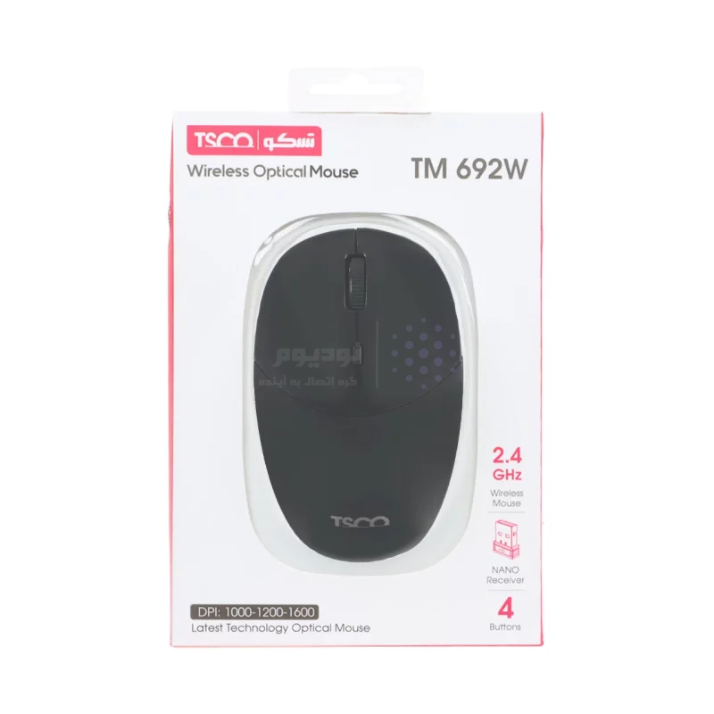 ماوس بی سیم TSCO مدل TM 692W - مشکی - تصویر 8