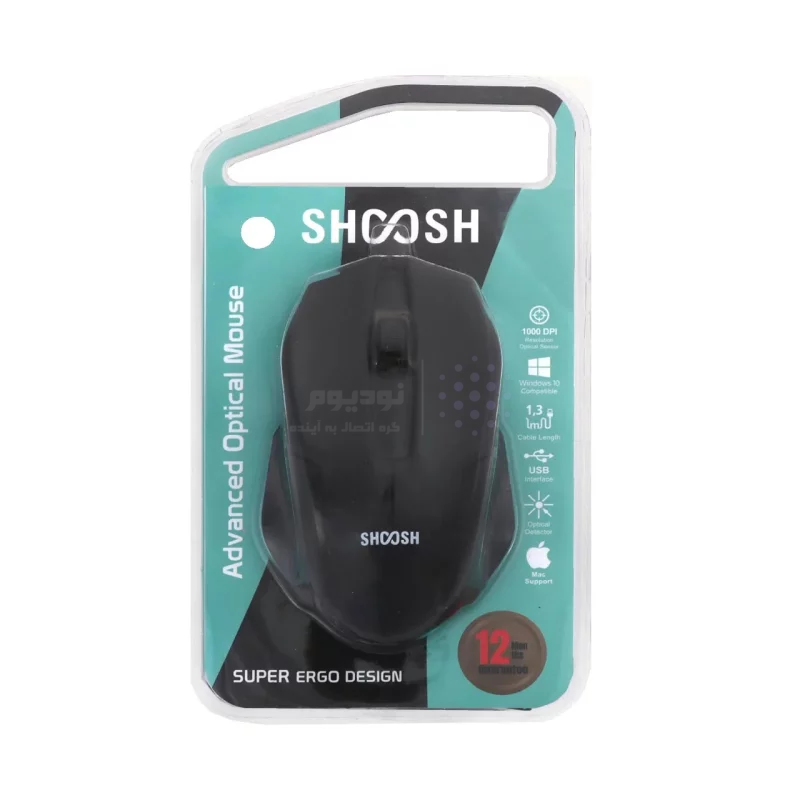ماوس بی سیم Shoosh مدل M25W - مشکی - SMO - تصویر 7