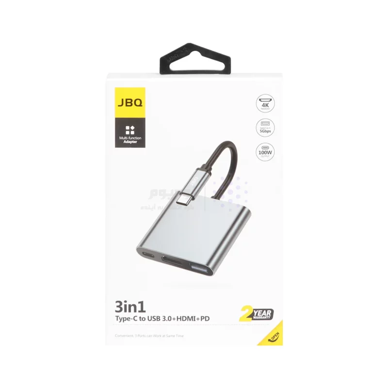 کابل تبدیل سه کاره JBQ مدل HDT-31 - خاکستری (گارانتی یکساله رصاصی) - تصویر 4