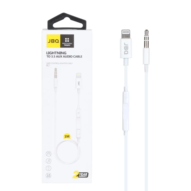 تبدیل JBQ AUX TO Lightning مدل JMH-021 - سفید (گارانتی یکساله رصاصی) - تصویر 2