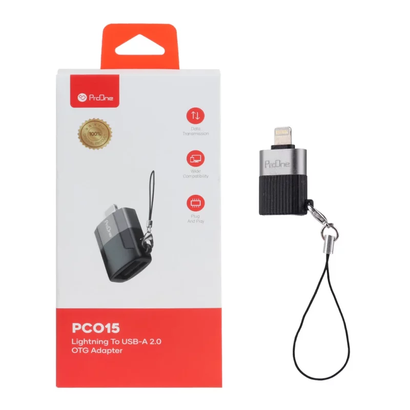 تبدیل Lightning To USB ProOne OTG مدل PCO15 - تصویر 2