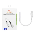 تبدیل Type-C به جک 3.5 میلی متری ET-LINK مدل ETL009 - سفید