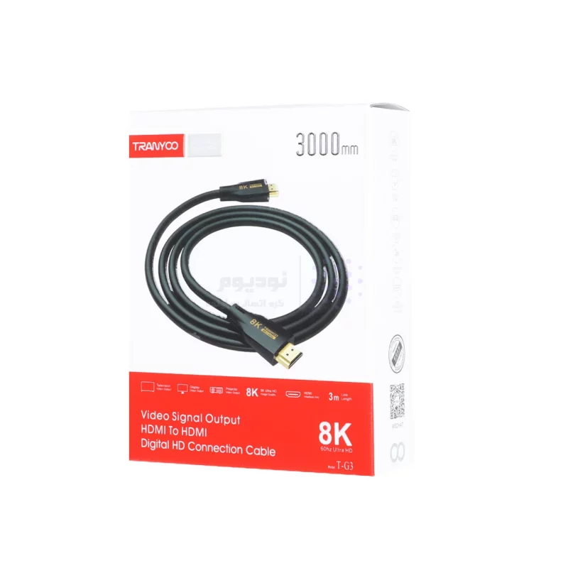 کابل 3 متری Tranyoo HDMI مدل T-G3 - مشکی - تصویر 3