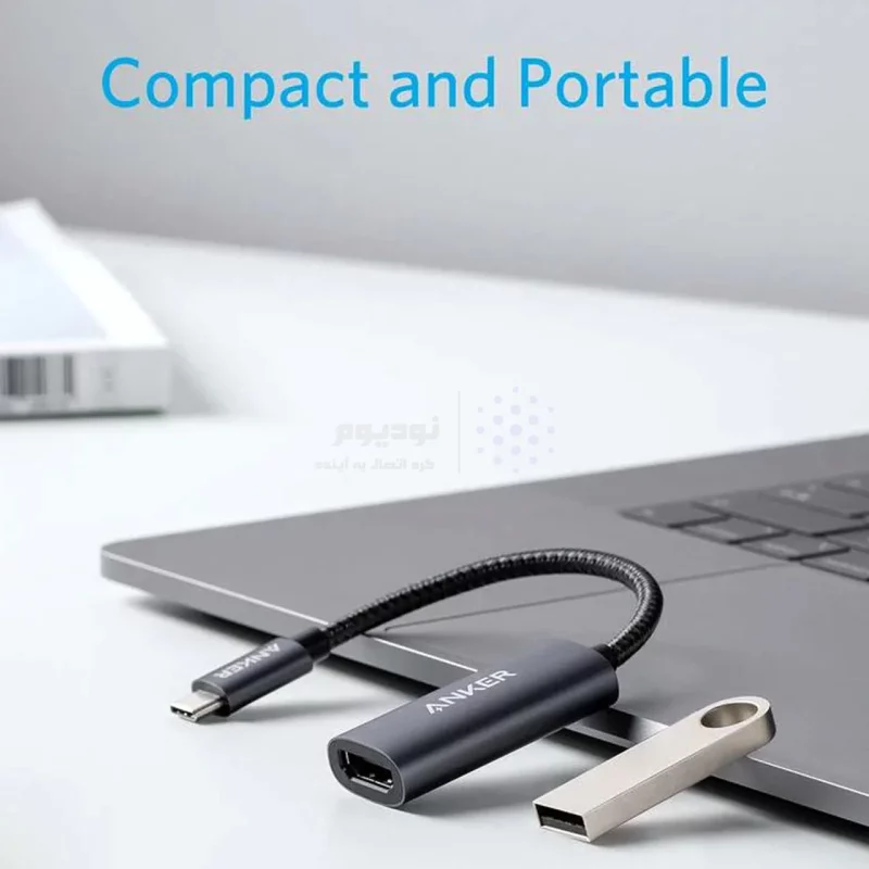 تبدیل ANKER TYPE-C to HDMI مدل A8312HA1 - خاکستری (گارانتی 18ماهه حافظه طلایی ایستا) - تصویر 5