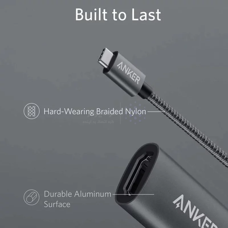 تبدیل ANKER TYPE-C to HDMI مدل A8312HA1 - خاکستری (گارانتی 18ماهه حافظه طلایی ایستا) - تصویر 6