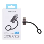 تبدیل VIPLATINA Lightning To Type-C مدل VX18 27W - مشکی (گارانتی 18 ماه تعویض نیکان همراه)