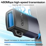 تبدیل Yesido Lightning To USB2.0 مدل GS32 - خاکستری (گارانتی 18 ماه تعویض نیکان همراه) - تصویر 3