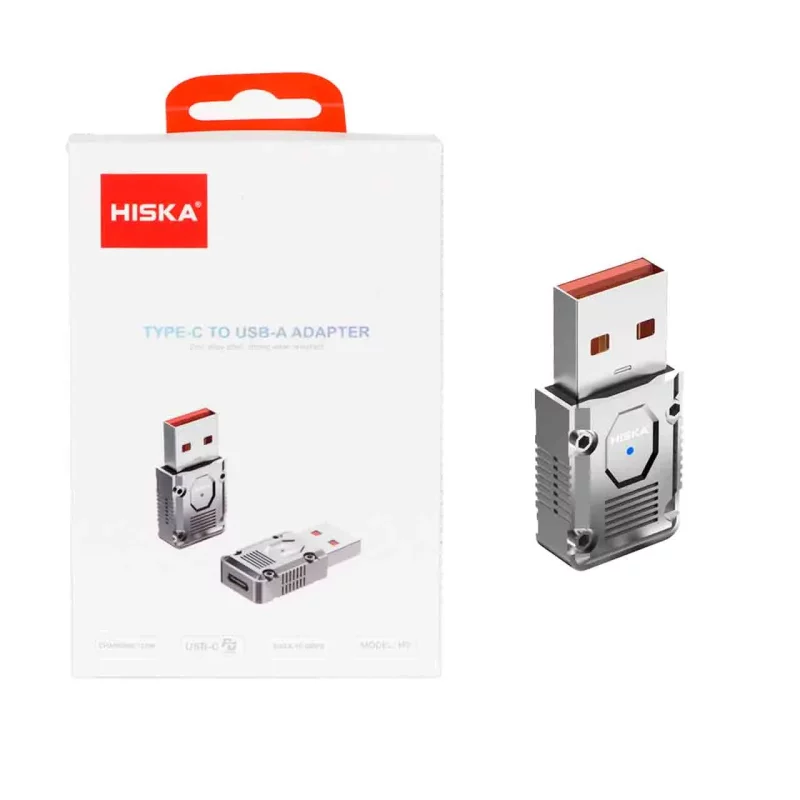 تبدیل Hiska USB To Type-C مدل H9 120W - نقره ای - تصویر 2