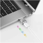 تبدیل Hiska USB To Type-C مدل H9 120W - نقره ای - تصویر 4