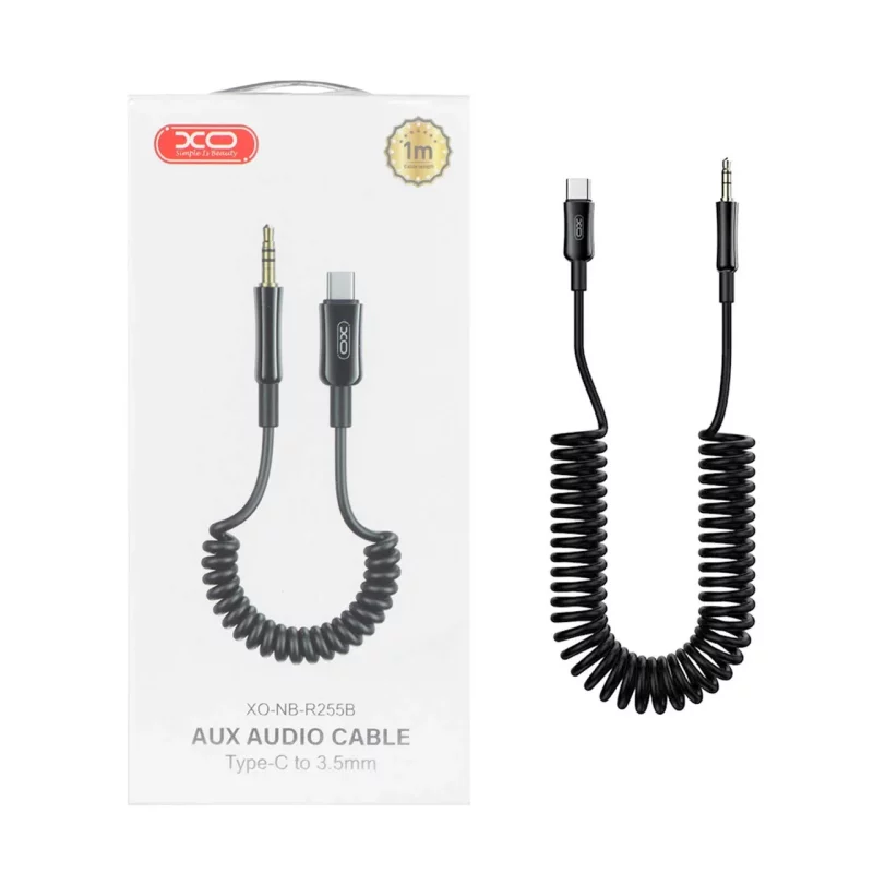 کابل تبدیل XO AUX TO Type-C مدل XO-NB-R255B - مشکی - تصویر 2