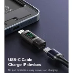 تبدیل Yesido Type-C To Lightning دارای نمایشگر LED مدل GS25 27W - قهوه ای (گارانتی 18 ماه تعویض نیکان همراه) - تصویر 4