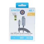 کابل ANKER Type-C To HDMI مدل A87E0H12 - مشکی (گارانتی 18ماهه حافظه طلایی ایستا) - تصویر 3