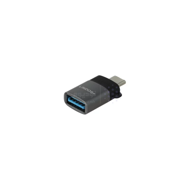 تبدیل Lindos+ Type-C To Usb3.0 مدل LN-U1 - خاکستری - تصویر 3