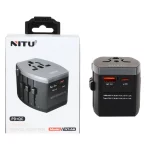 تبدیل برق 3 به 3 NITU مدل NT-A6 - مشکی (گارانتی 18 ماه تعویض نیکان همراه)