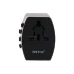 تبدیل برق 3 به 3 NITU مدل NT-A6 - مشکی (گارانتی 18 ماه تعویض نیکان همراه) - تصویر 3