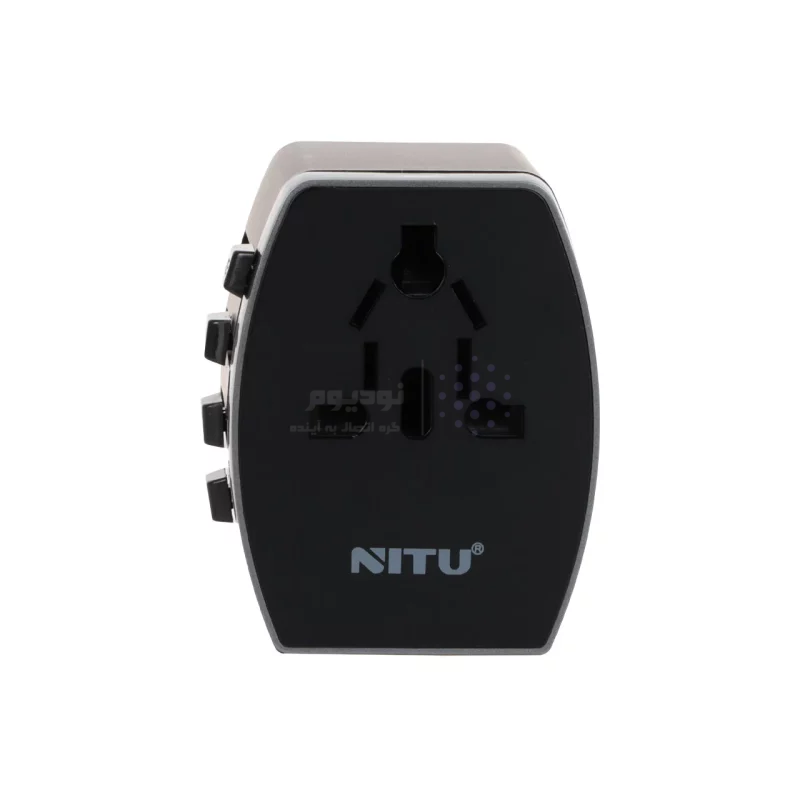 تبدیل برق 3 به 3 NITU مدل NT-A6 - مشکی (گارانتی 18 ماه تعویض نیکان همراه) - تصویر 3