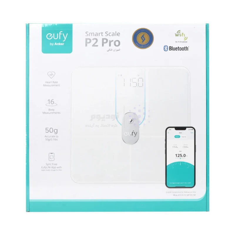 ترازو هوشمند ANKER مدل Eufy Smart Scales P2 PRO T9149K21 - سفید (گارانتی 18ماهه حافظه طلایی ایستا) - تصویر 4