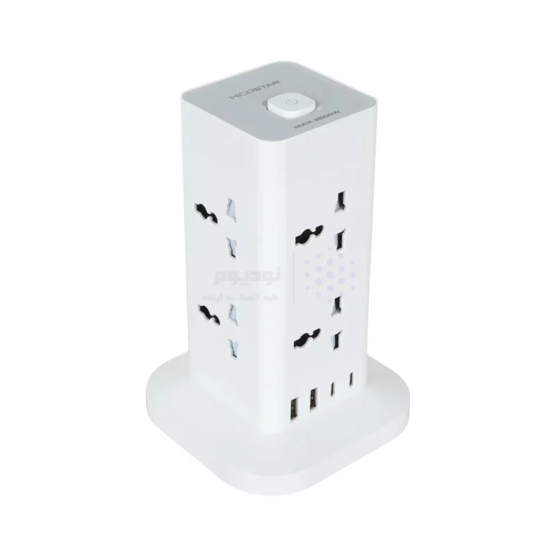 چندراهی برق Hicostar مدل HS-PS322 - سفید - تصویر 5