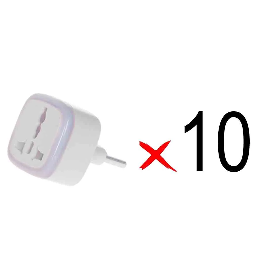 541-148515-1 تبدیل برق 3 به 2 مدل M-03 - سفید - MMS - (RGB) (بسته 10 عددی) - تصویر 1