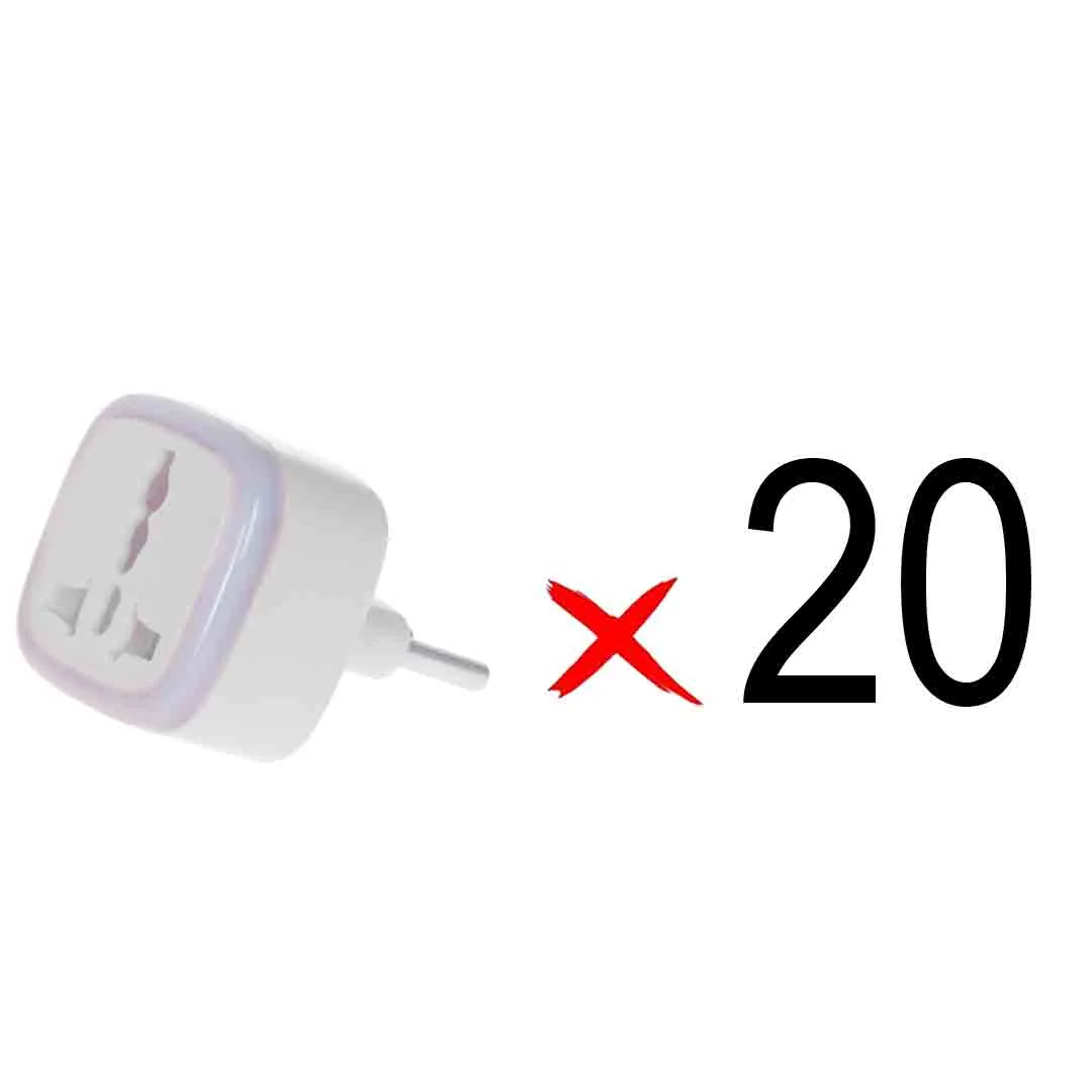 541-148517-1 تبدیل برق 3 به 2 مدل M-03 - سفید - MMS - (RGB) (بسته 20 عددی) - تصویر 1