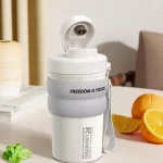 فلاسک و ماگ مسافرتی XO 500ML مدل CF39 - سفید - تصویر 4