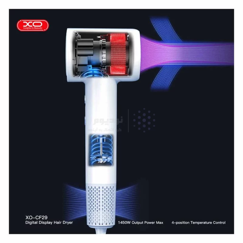 سشوار XO مدل CF-29 - سفید - تصویر 6
