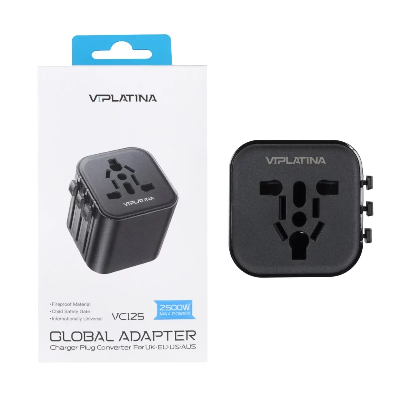 تبدیل برق VIPLATINA مدل VC125 - مشکی (گارانتی 18 ماه تعویض نیکان همراه) - تصویر 2