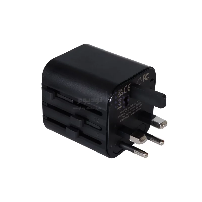 تبدیل برق VIPLATINA مدل VC125 - مشکی (گارانتی 18 ماه تعویض نیکان همراه) - تصویر 4