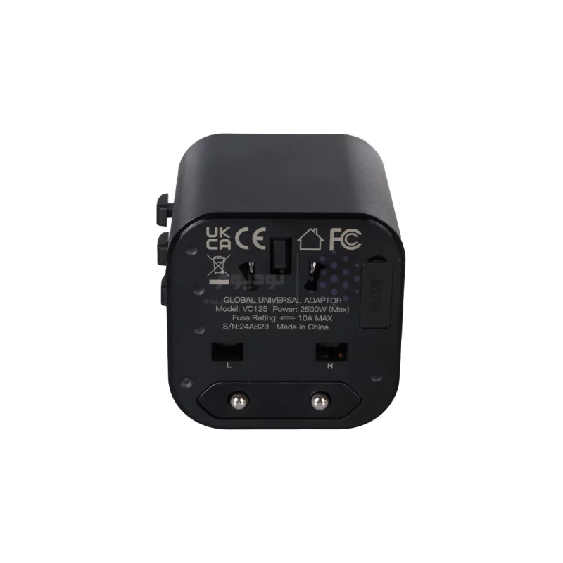 تبدیل برق VIPLATINA مدل VC125 - مشکی (گارانتی 18 ماه تعویض نیکان همراه) - تصویر 5