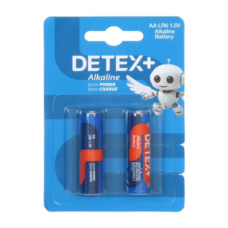 باتری قلم Detex+ - AA مدل Alkaline LR6 (بسته 2 عددی) - تصویر 2