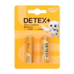 باتری قلم Detex+ - AA مدل Zinc Carbon R6P (بسته 2 عددی)