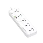 چندراهی برق 5 خانه LDNIO مدل SC5415 - سفید - تصویر 4