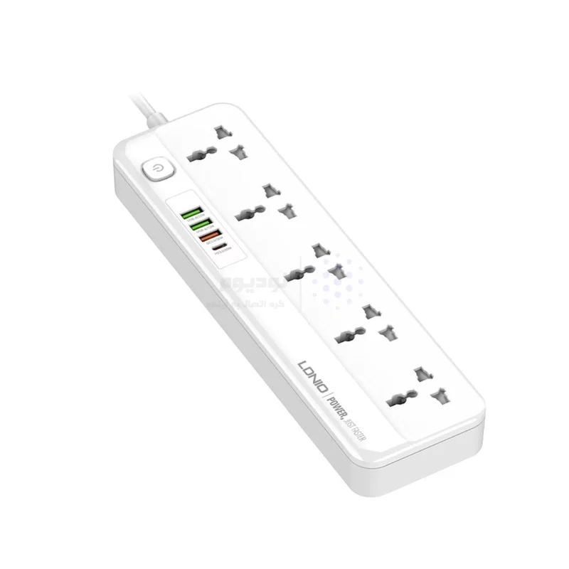 چندراهی برق 5 خانه LDNIO مدل SC5415 - سفید - تصویر 4