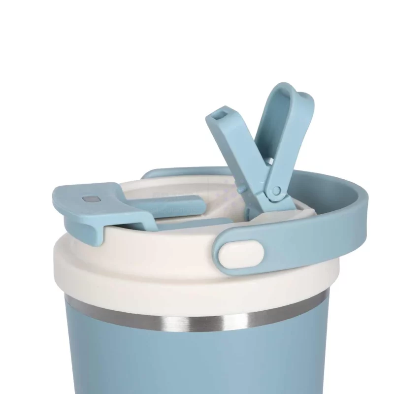 تراول ماگ Sitarayuri مدل ZF-046 ظرفیت 560 میلی لیتر - سبزآبی - تصویر 3