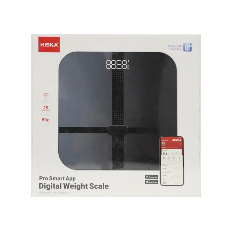 ترازو هوشمند HISKA مدل HS-4000 - مشکی - تصویر 2