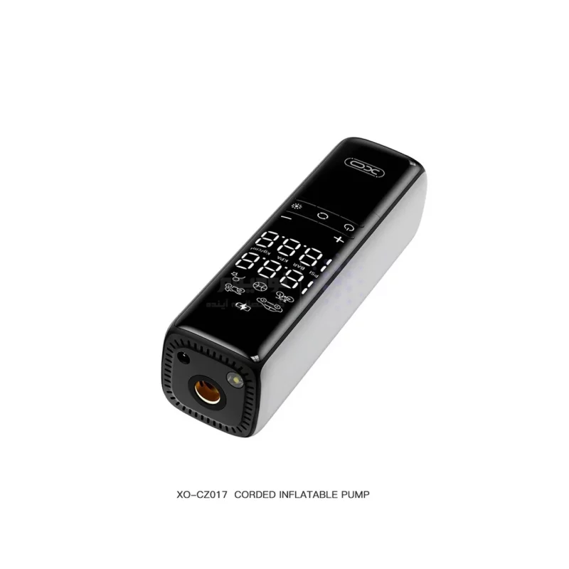 پمپ باد XO مدل XO-CZ017 - مشکی (دارای چراغ قوه LED) - تصویر 3