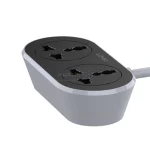 چندراهی برق 2 خانه LDNIO مدل SC2018-5M 2500W - خاکستری - تصویر 3