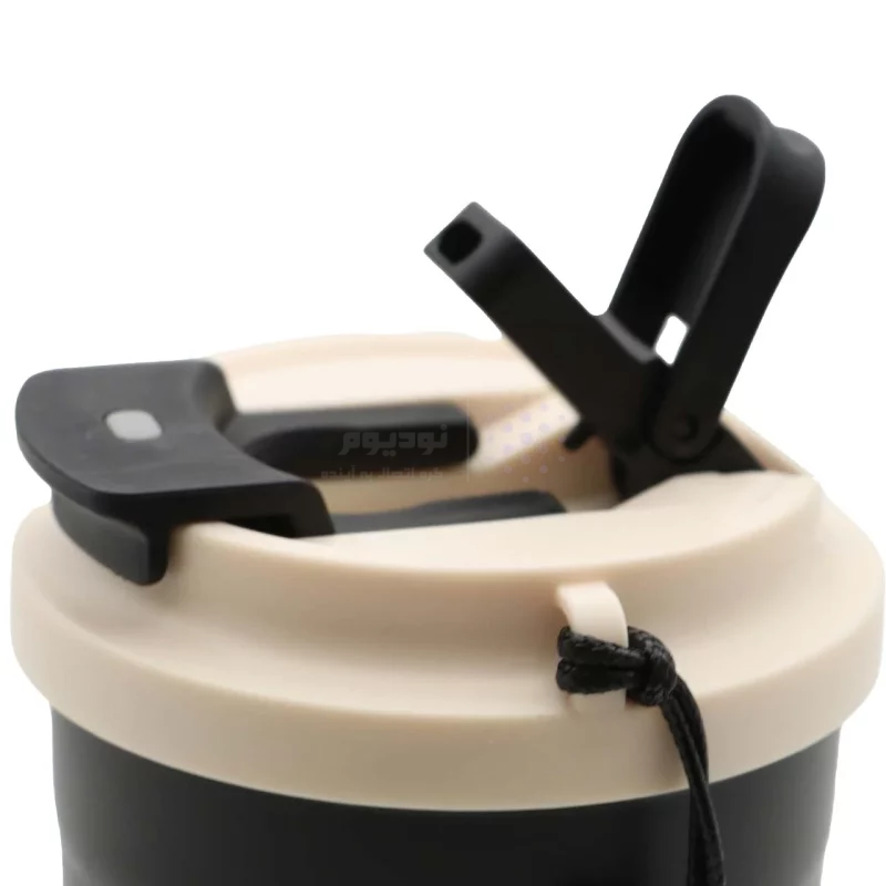 تراول ماگ Sitarayuri مدل ZF-048 ظرفیت 380 میلی لیتر - مشکی - تصویر 3