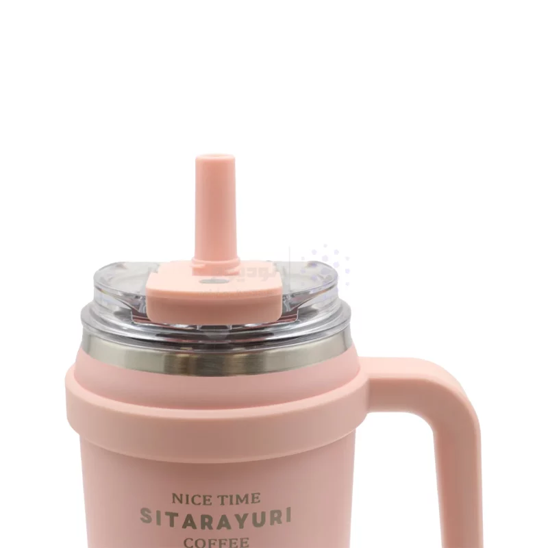 تراول ماگ Sitarayuri مدل ZF-051 ظرفیت 780 میلی لیتر - صورتی پاستلی - تصویر 3