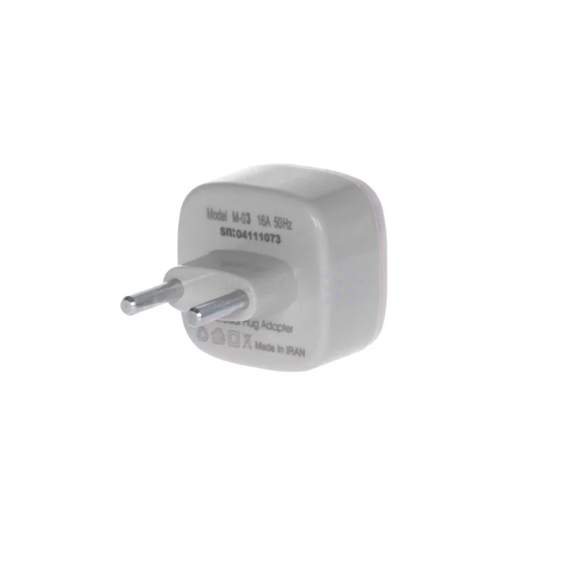 تبدیل برق 3 به 2 مدل M-03 - طوسی - MMS - تصویر 3