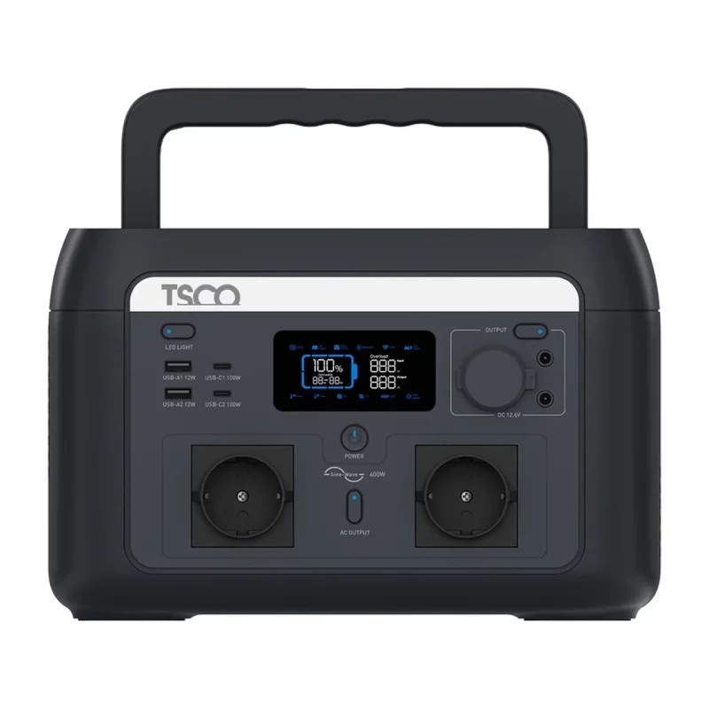 پاور استیشن TSCO 20000mAh مدل TST 601 600W - مشکی - تصویر 2